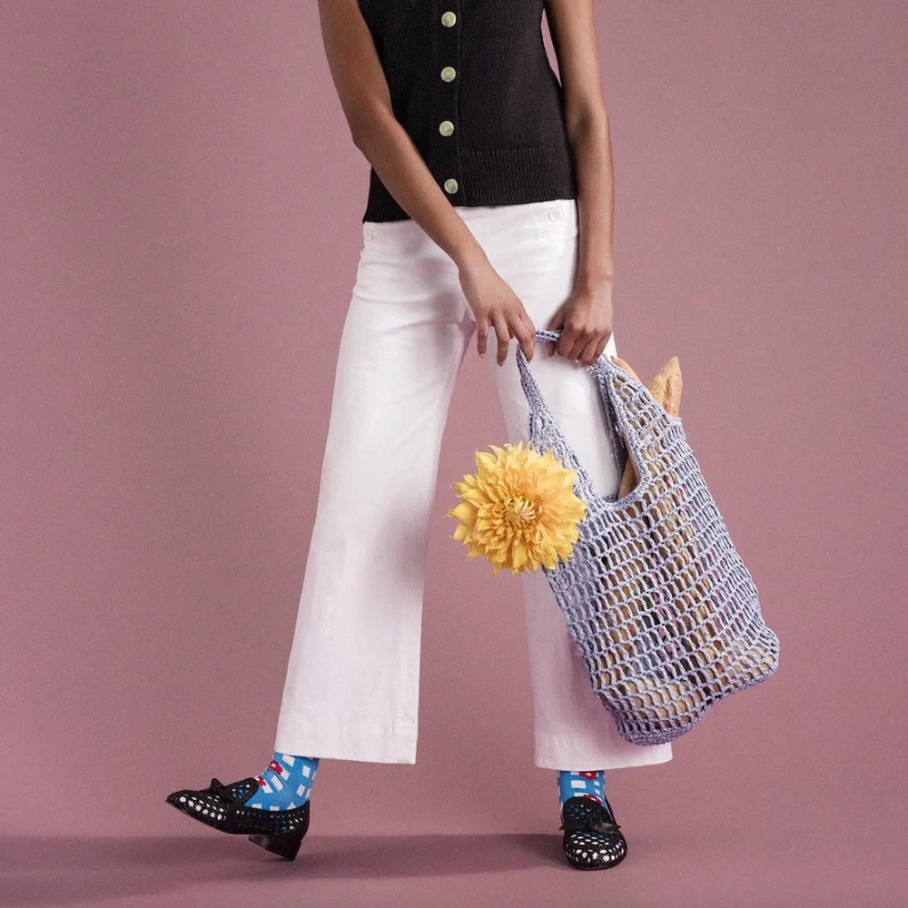 Hansel from Basel Crochet Bag in Fog